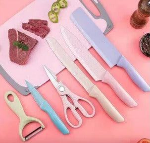 Juego de 6 cuchillos de cocina profesionales