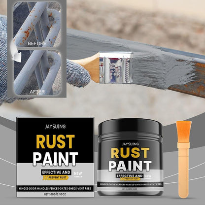 Pintura anticorrosiva para metal con pincel (100 g), convertidor de óxido y restaurador de superficies