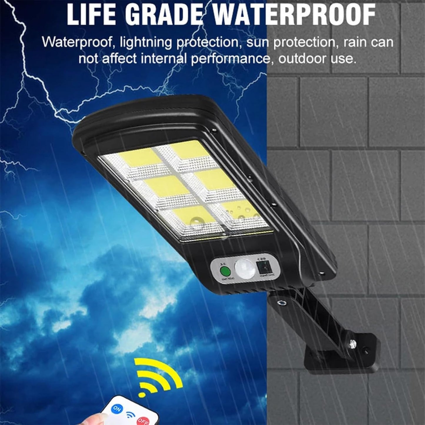 Luz solar LED con mando y sensor de movimiento FA-120B