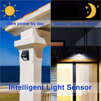 Aplique luz solar con sensor 40 LED Strong